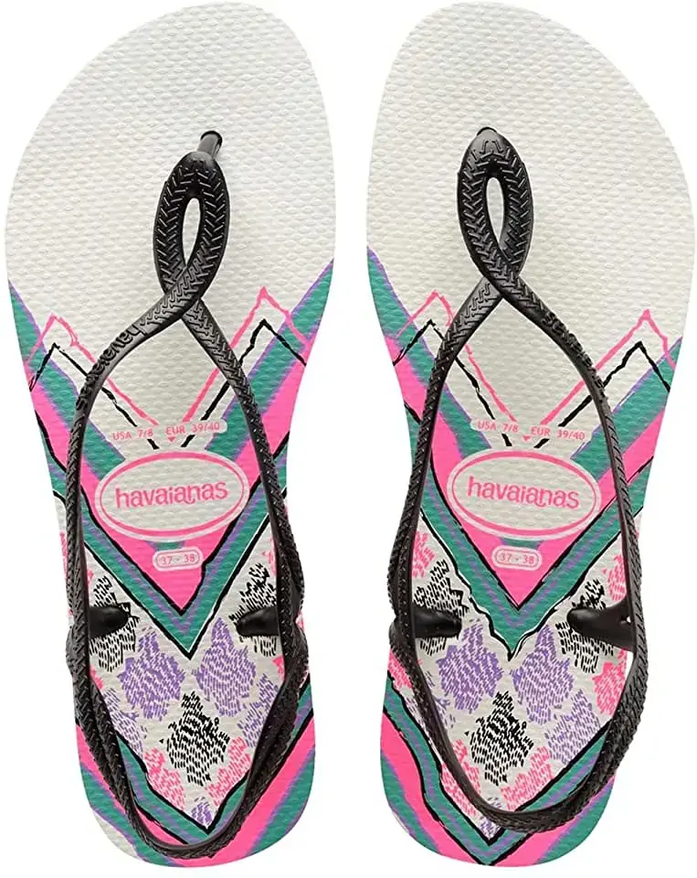 Chinelo Ad Havaianas Luna Print Bco