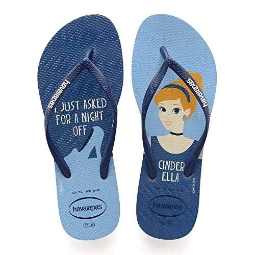 Chinelo Ad Havaianas Slim Princesas Bco/mar