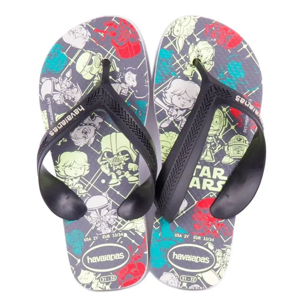 Sandalia Havaianas Kids Max Star Wars Cf 29/30 Bco