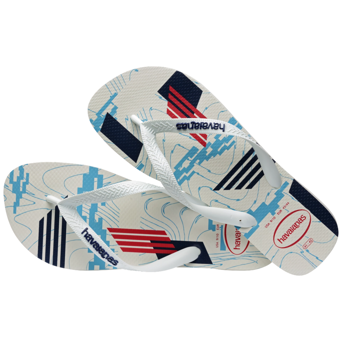 Chinelo Branco/branco/marinho Trend Havaianas N° 41/42 Men