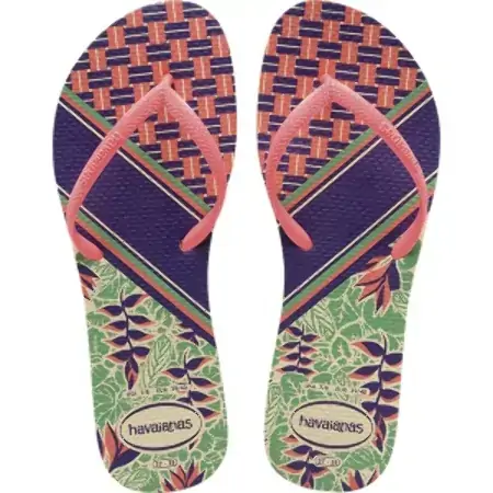 Sand.hav. Flat Mix Bege Palha/coralnew 39/0