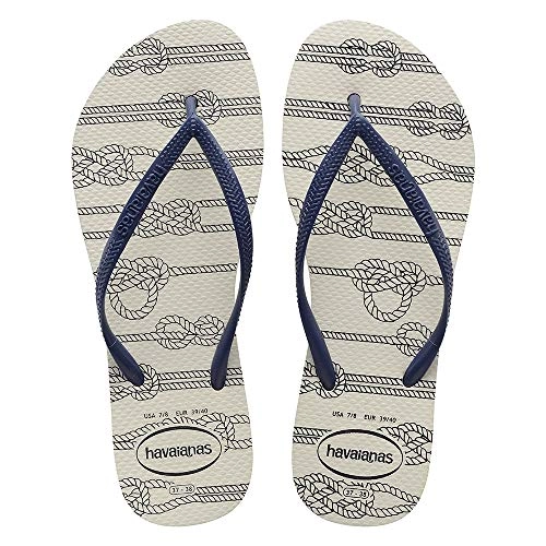 7010490 Sandalias Havaianas Slim Nautical Gd F0 Sandalias Havaianas Slim Nautical Branco