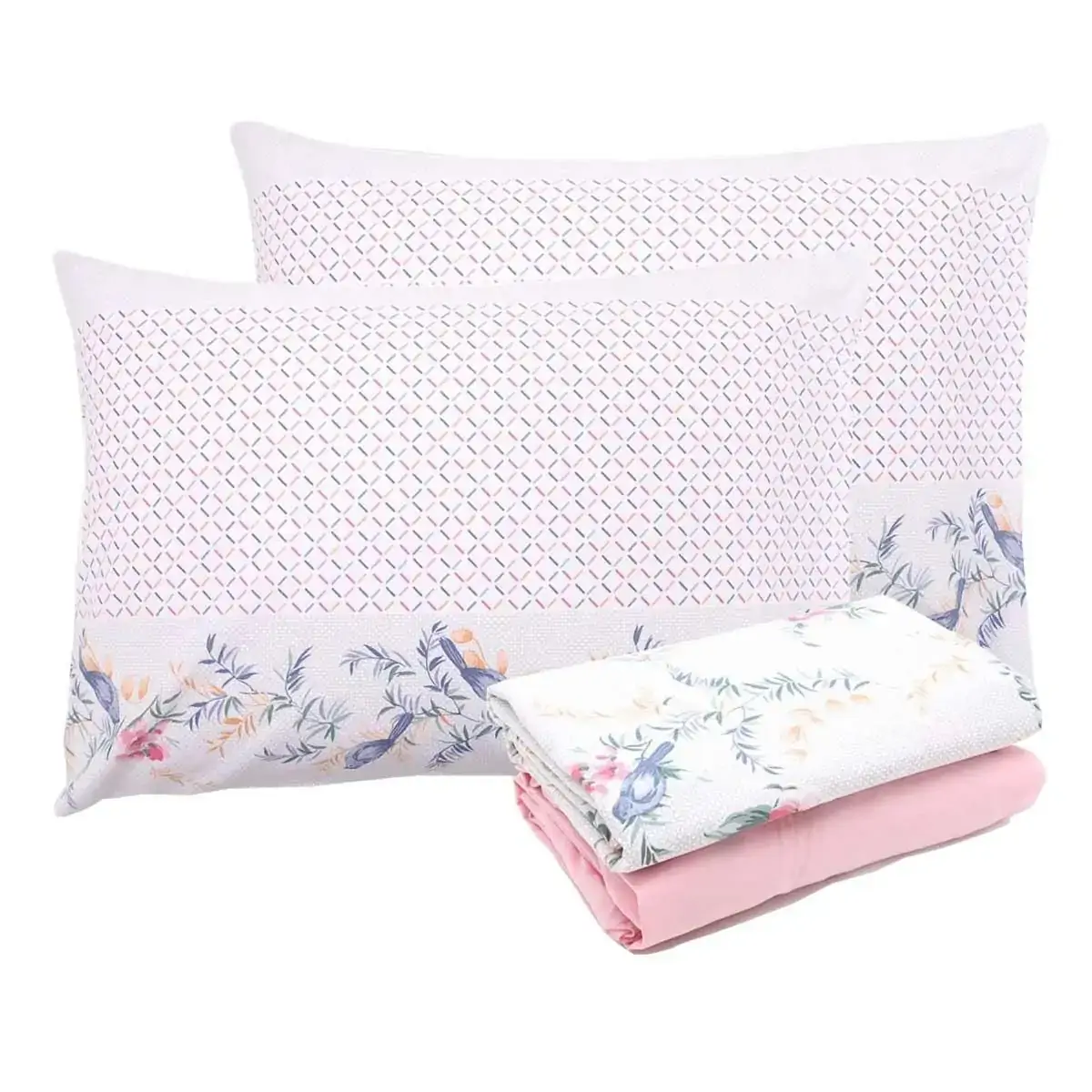 Jogo De Cama Queen Size Royal 100% Algodão 4 Peças Santista