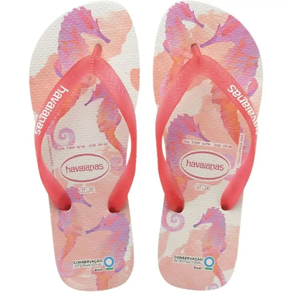 Sandalia Havaianas Cons Inter Bco/rosa
