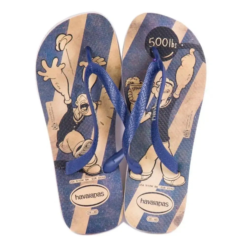 Sandalia Havaianas Popeye Bege Palha