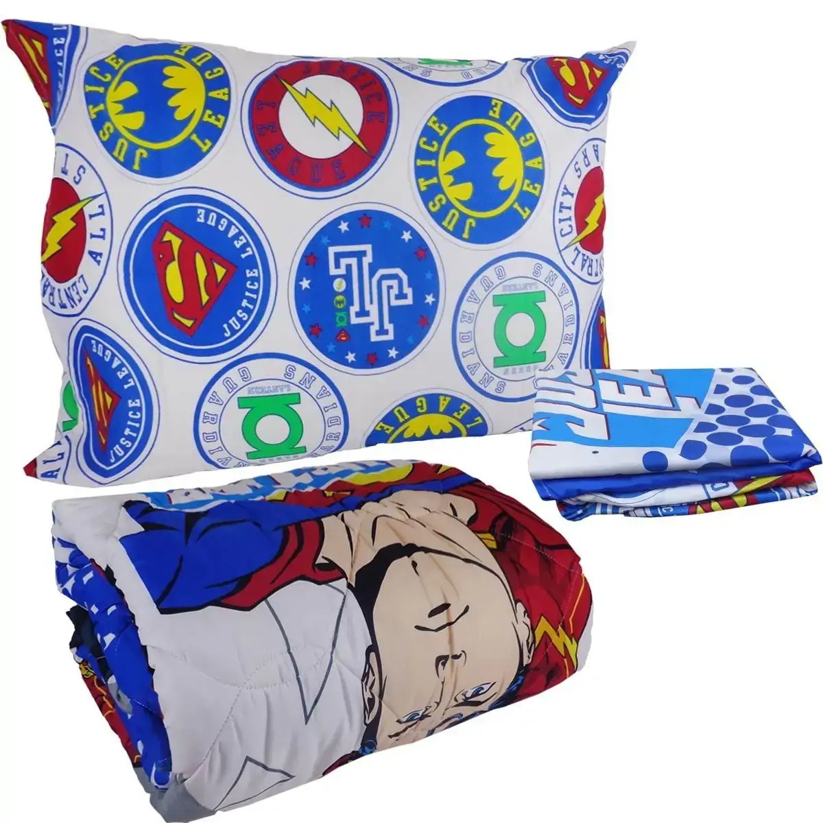 Kit Infantil com Personagem Jogo Cama 2 Peças + Edredom Lepper
