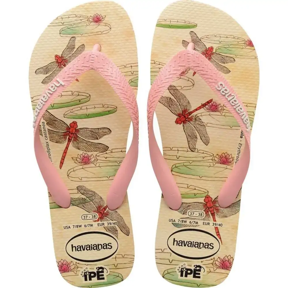 Chinelo Hav Ipe Bege/rosa