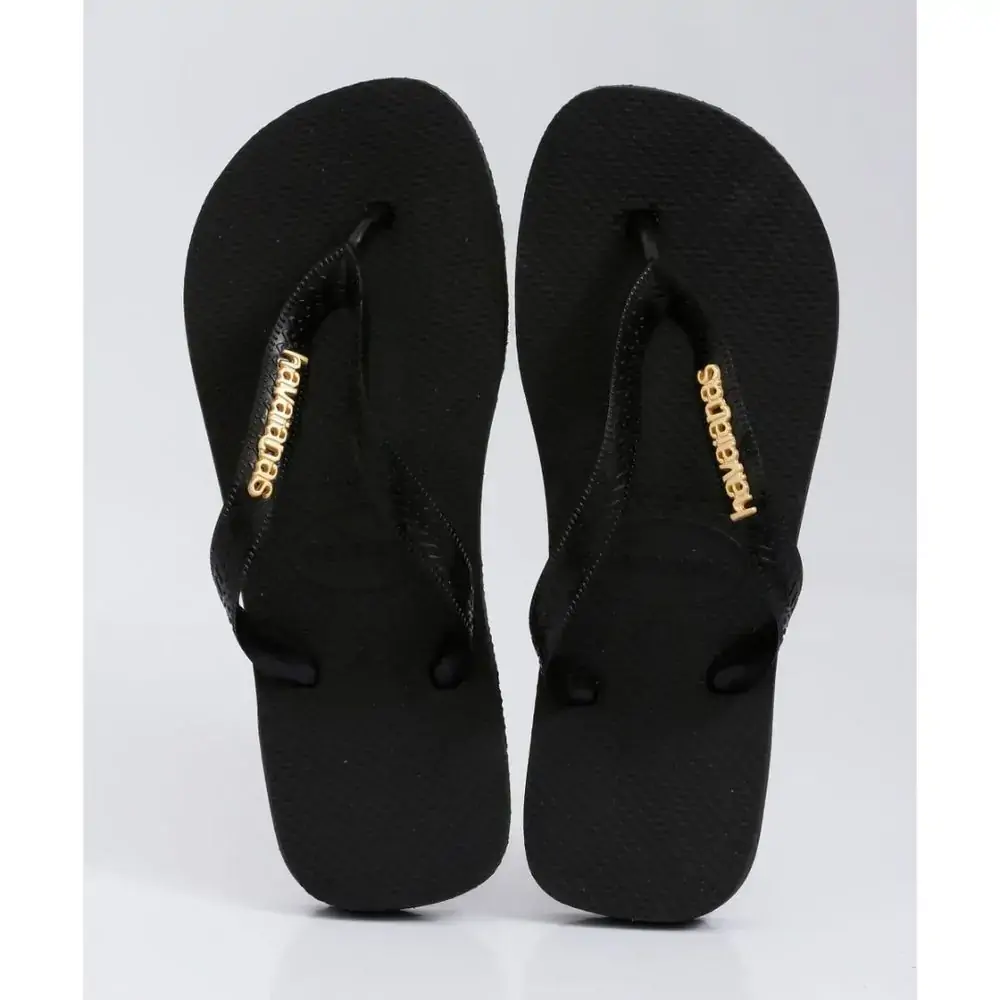 Chinelo Ad Havaianas Logo Metallic Pto/pto