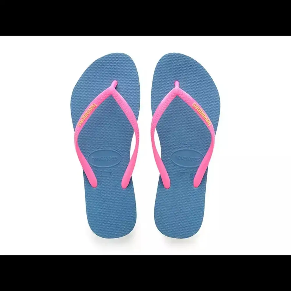 Sand Havaiana Slim Logo Pop Up Azul Aco 35 36