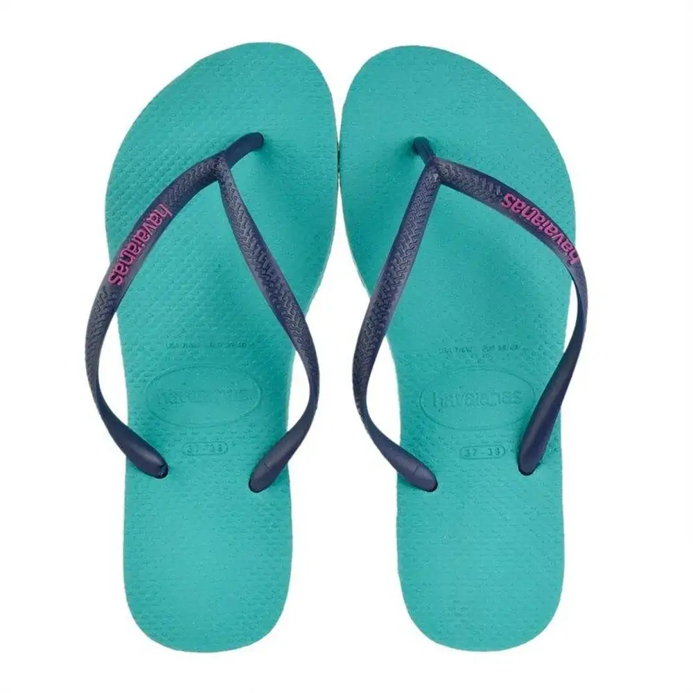 Sand Havaiana Slim Logo Pop Up Verde Lago 33 34