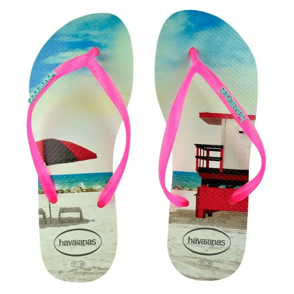 Sand Havaianas Slim Paisage Cf 41/42 Verde Maca