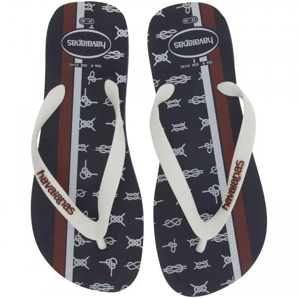 Sandalia Havaianas Top Nautical Bco/bco 1p