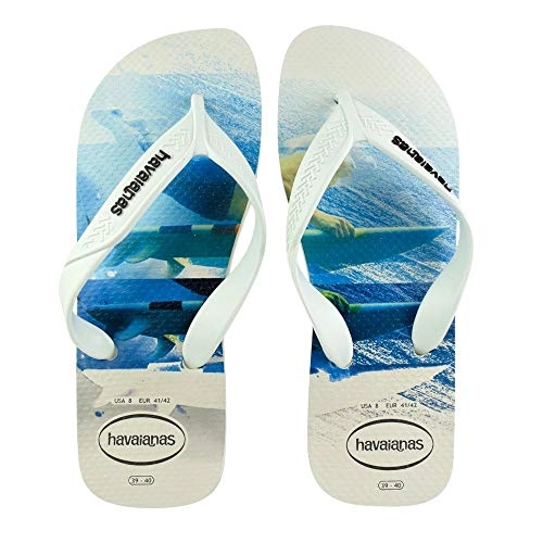 Chinelo Hav Surf Branco/agua 43/44
