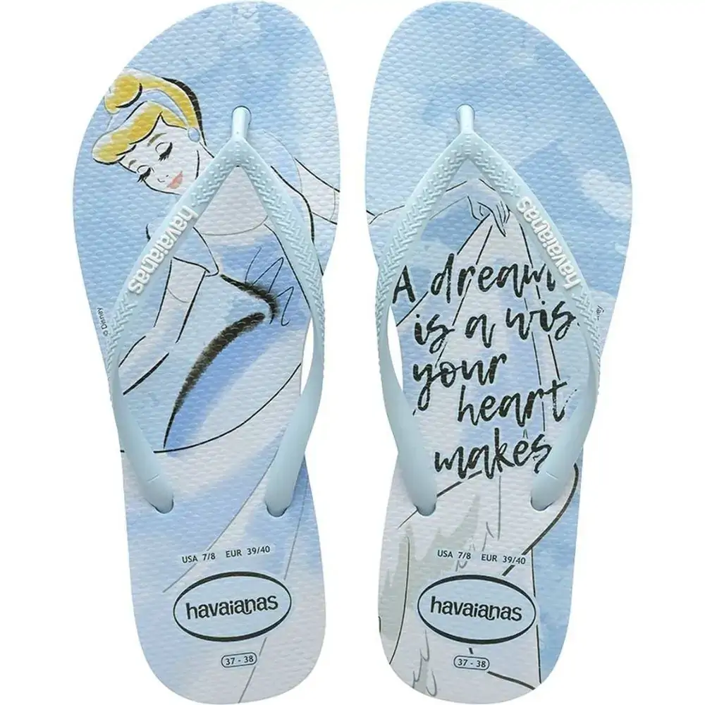 Sand.havaianas Slim Princesas Azul N 33/34