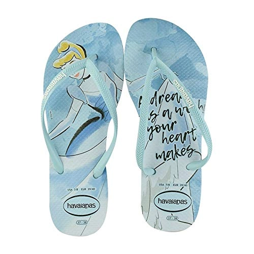 Sand.havaianas Slim Princesas Azul N 35/36