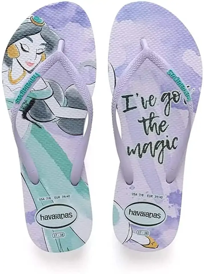 Chinelo Ad Havaianas Slim Princesas Lavanda