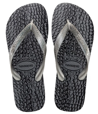 Sandalia Havaianas Top Animals Cinza Aco