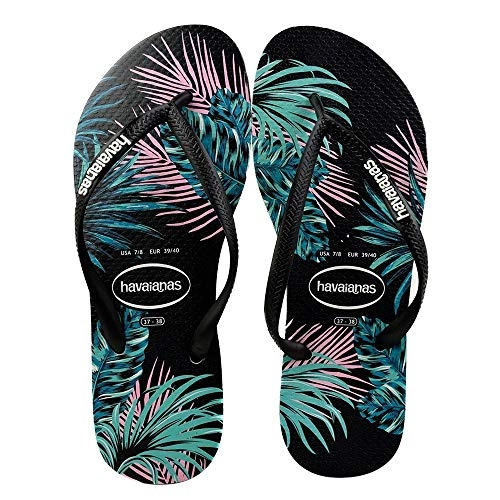 Chinelo Ad Havaianas Slim Tropical Pto/pto/day