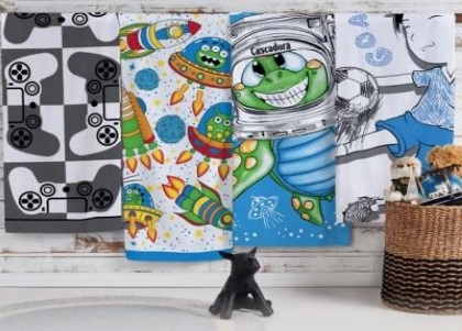Toalha De Banho Teka Estampado