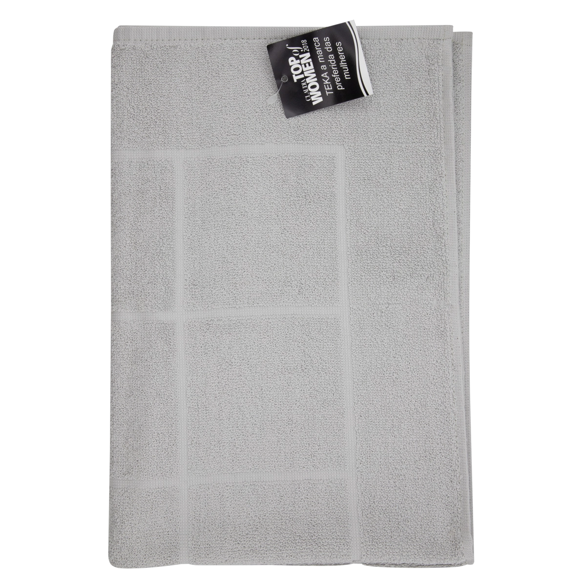 Toalha De Piso Cinza Lucca Teka 45cm X 70cm