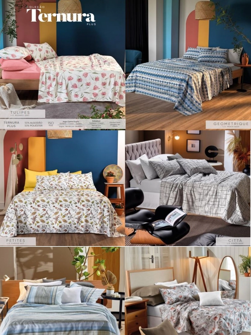 Kit Cama Ternura Plus Casal Sortido 3pcs 906280000015230 Teka