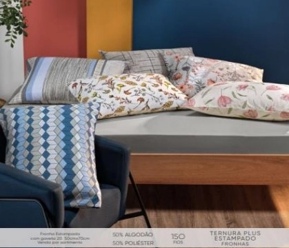 Fronha Teka Ternura Estampada 50x70 Sort Un