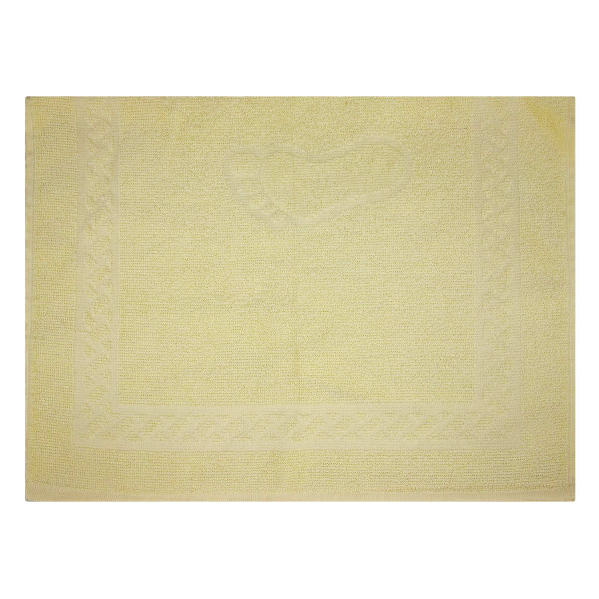 Toalha De Piso Bege Pezinho Teka 46cm X 70cm