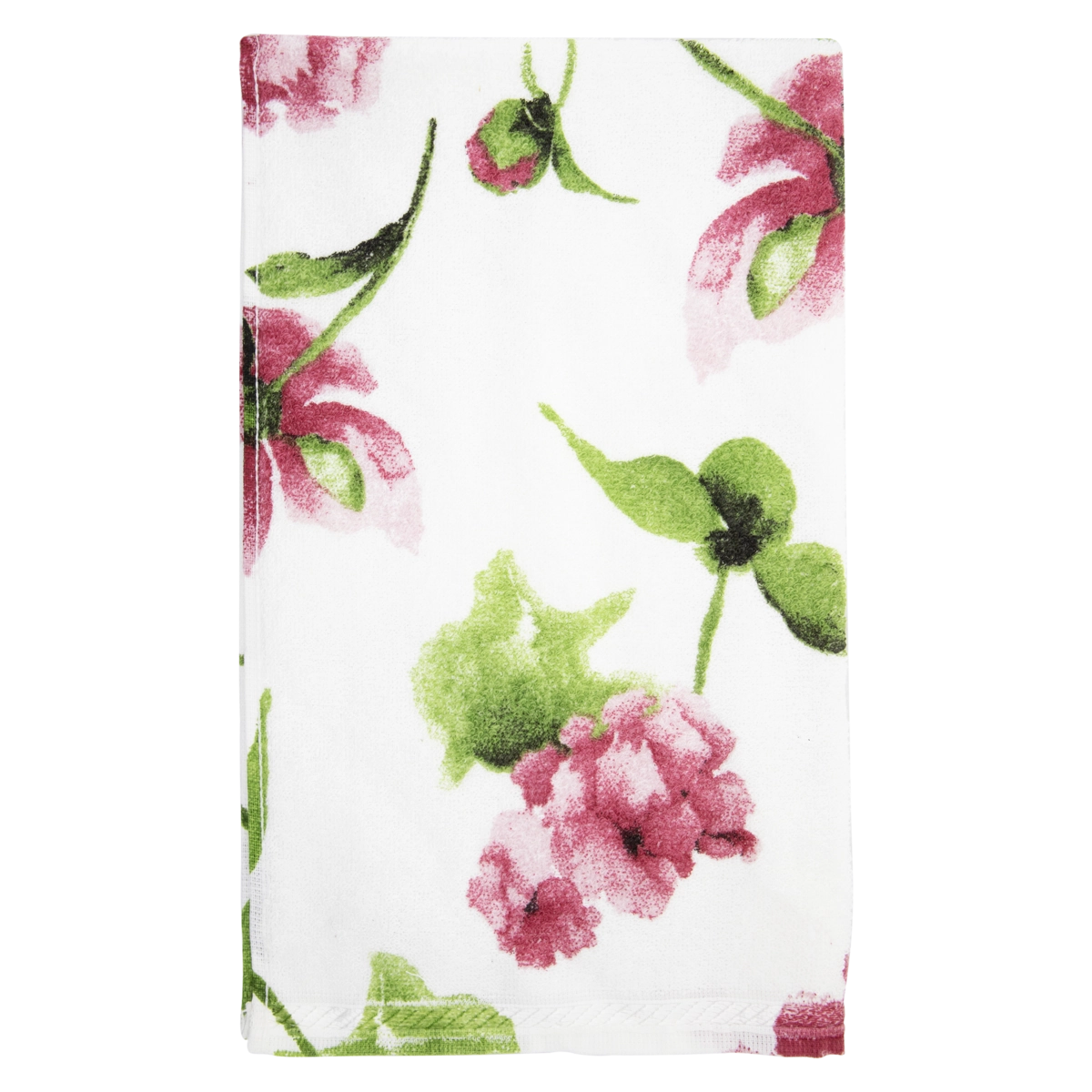 Toalha Para Rosto Estampada Flores Nancy Teka Nice 45cm X 75cm