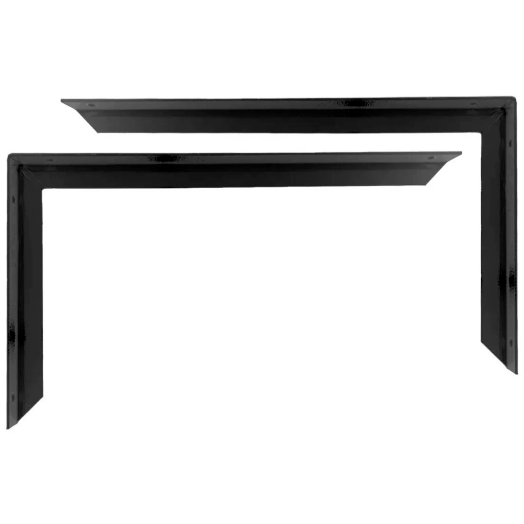 Kit 2 Suporte Mão Francesa Reforçada 40cm Preto