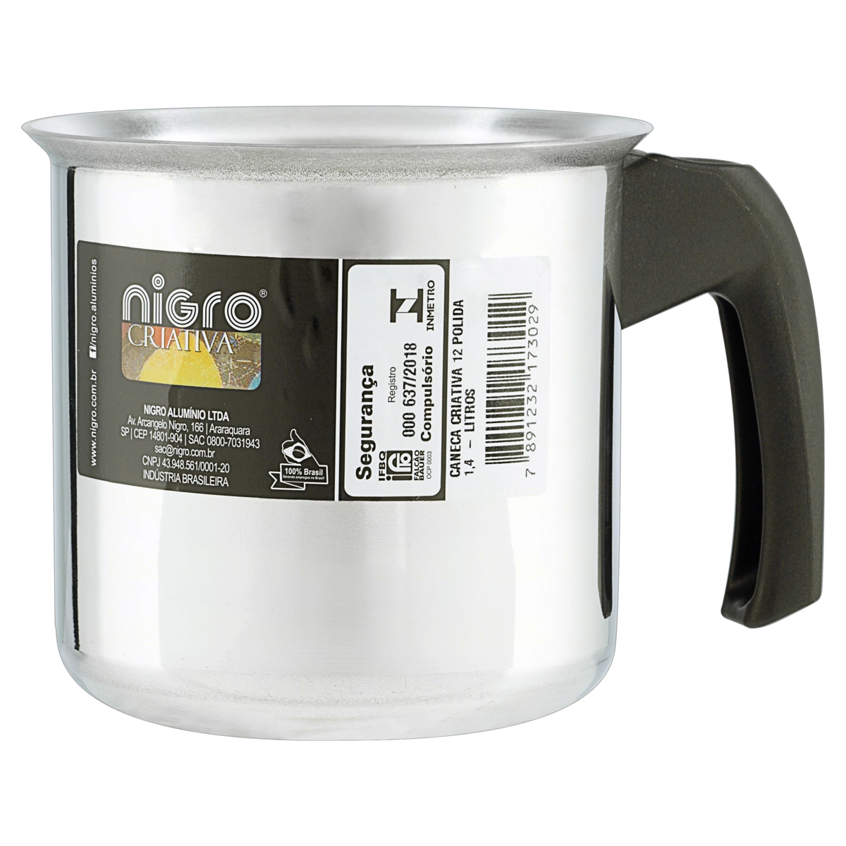 Caneca Alumínio 1,8l Nigro Criativa N 14
