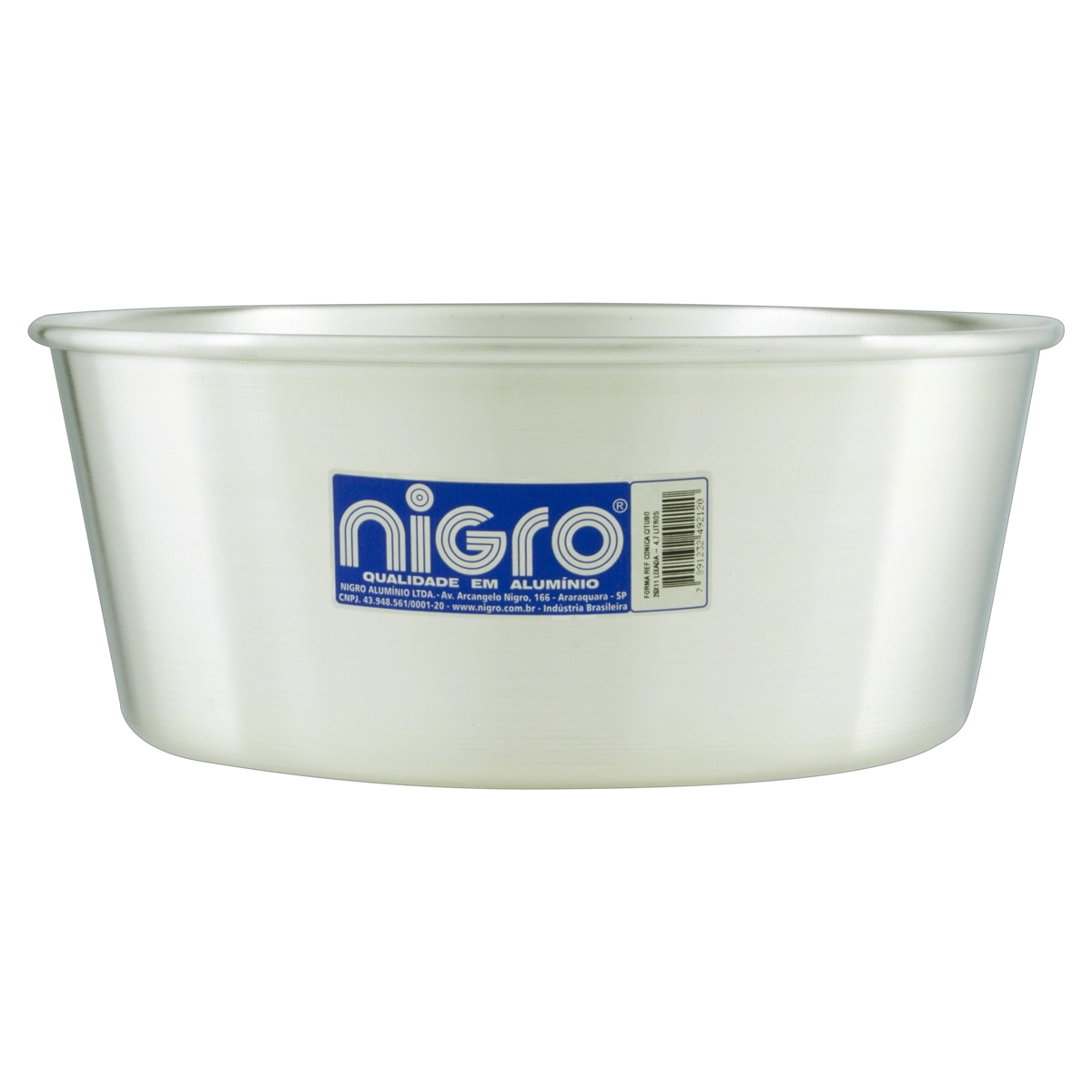 Forma Cônica Alumínio Com Tubo Reforçada 4,7l Nigro