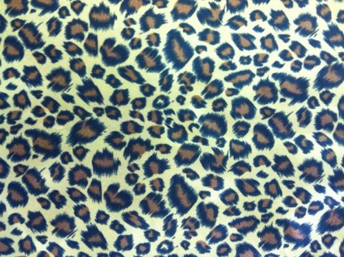 Panoah Self Adhesive Fabric Roll, 18.5 Inch By 3.2 Feet, Animal Print Satin