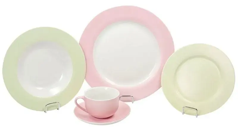 Aparelho De Jantar Wow Primavera 100014 Em Porcelana 20 Peças