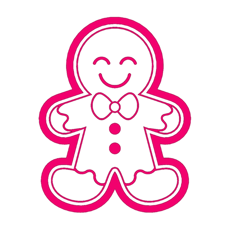 Cortador Carimbo Boneco Gingerbread 3d 1047 Rr Cortadores