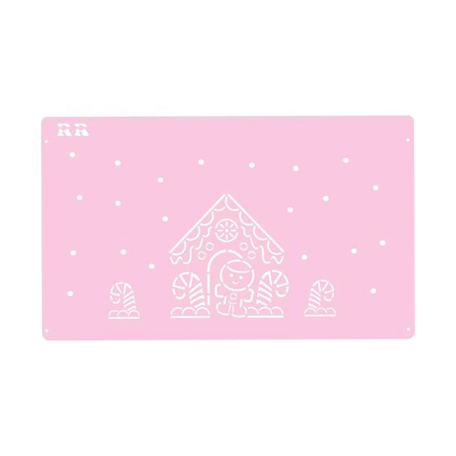 Stencil Bolo Casinha Gingerbread 3040 Rr Cortadores