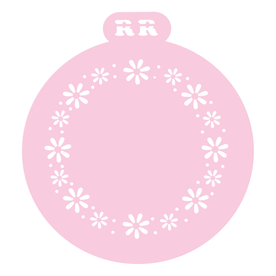 Stencil Mini Bolo Margaridas 4096 Rr Cortadores