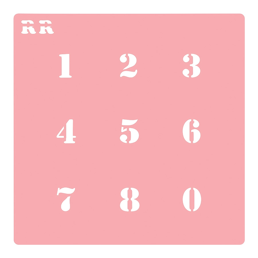 Stencil Biscoito Numeros 1,5cm 4109 Rr Cortadores