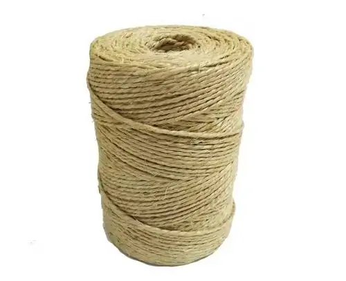 Fio Cordão De Sisal Natural Rolo 500mts Acabamento Fino