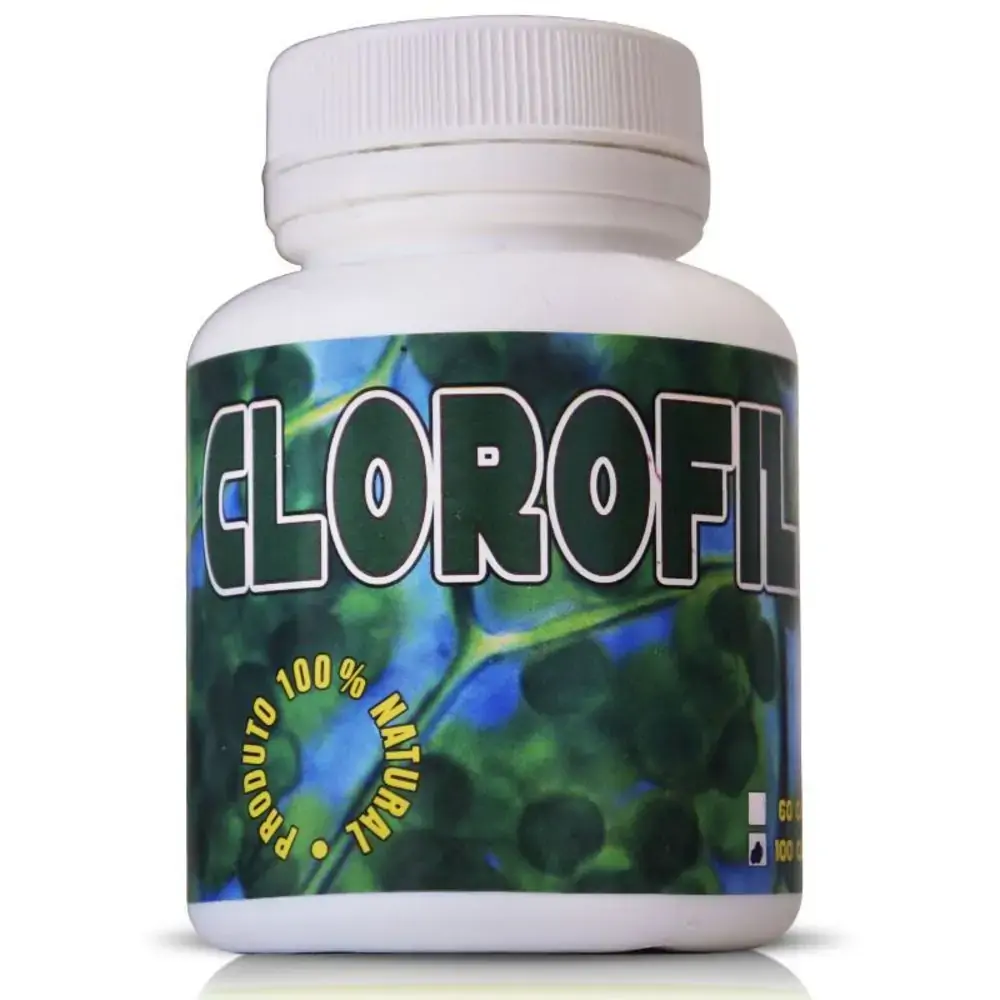 Ervas Brasillis Clorofilla 500mg 100cps .