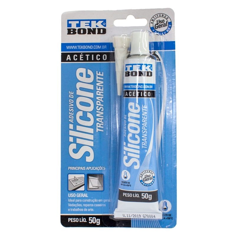 Adesivo Tekbond Silicone Acetico 50g