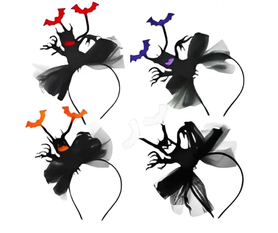 Tiara Halloween C/tule Monstro/morcego Party Dream