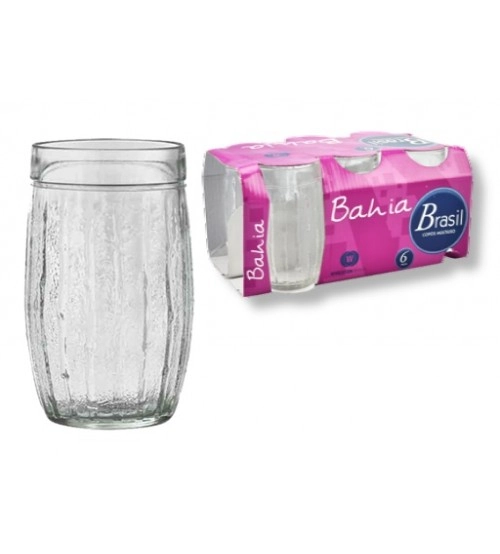 Conjunto Copo Vidro 315ml Wheaton Brasil Bahia 6 Unidades