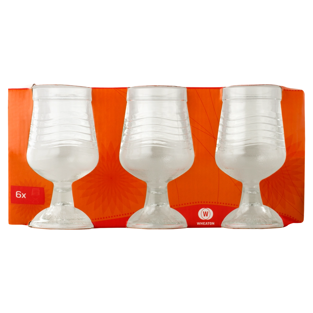 Conjunto Taça Para Suco Transparente Vidro 338ml Wheaton Crystal 6 Unidades