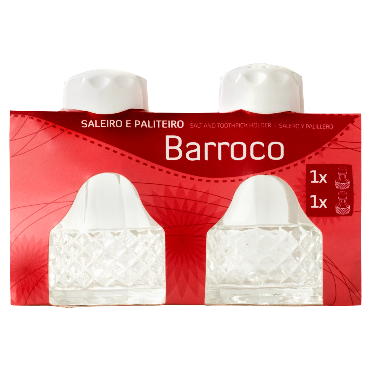Saleiro E Paliteiro Vidro Wheaton Barroco 2 Unidades