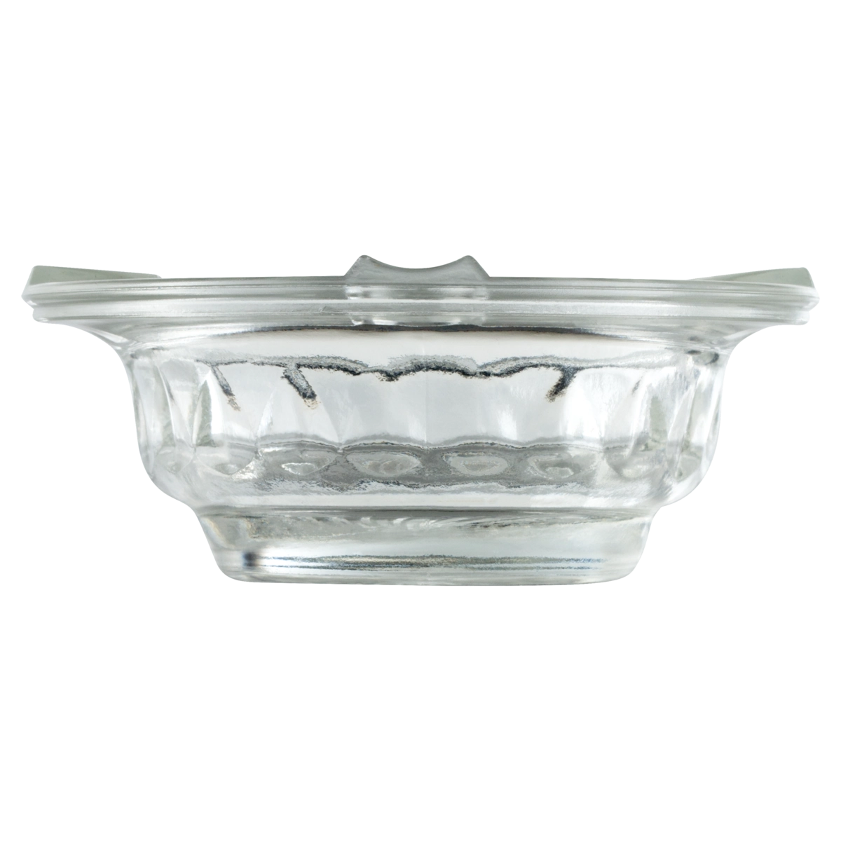 Cinzeiro Transparente Pop Vidro Wheaton 123,8mm X 43,6mm