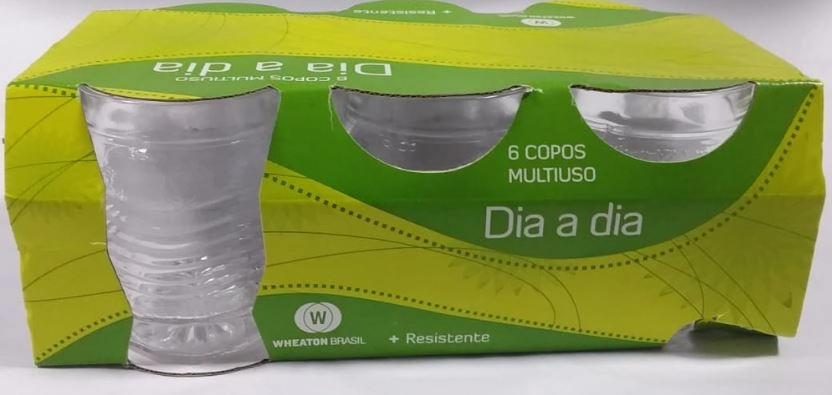 Conjunto Copo Cristal Agua C/6