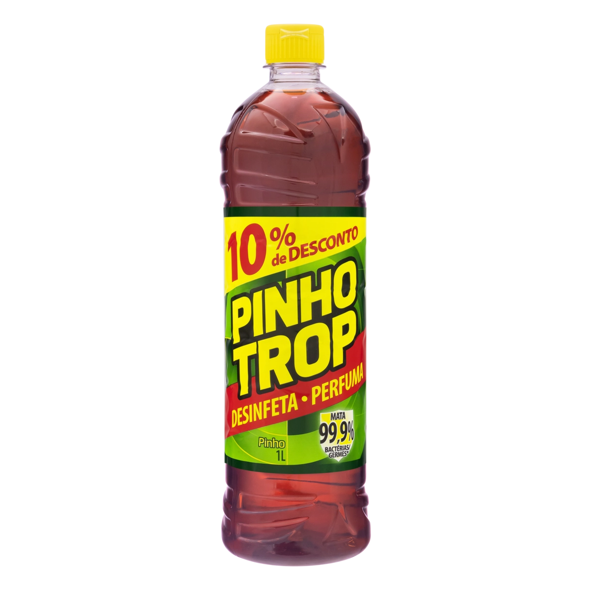 Desinfetante Uso Geral Pinho Trop Frasco 1l Grátis 10 De Desconto