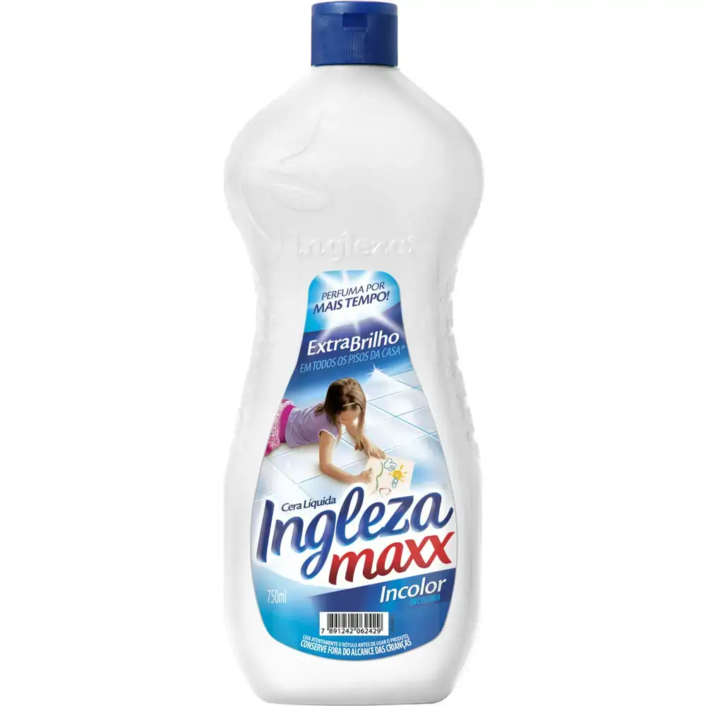 Cera Ingleza Max 850ml Incolor Brilha Mov.