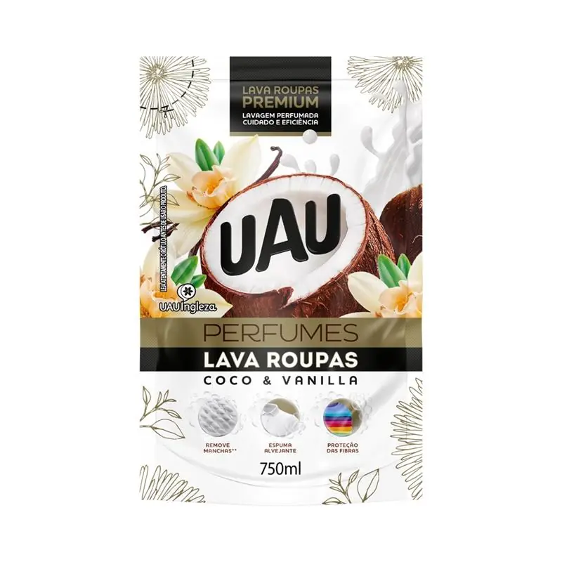 Lava Roupas Uau 750ml Coco Sh