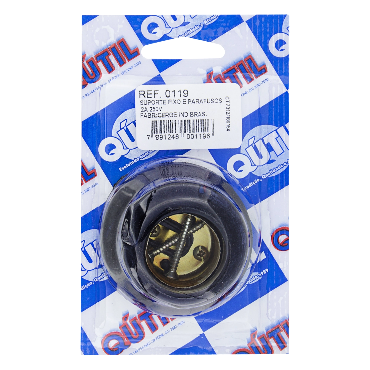 Suporte Fixo E Parafusos 2a Qútil 250v
